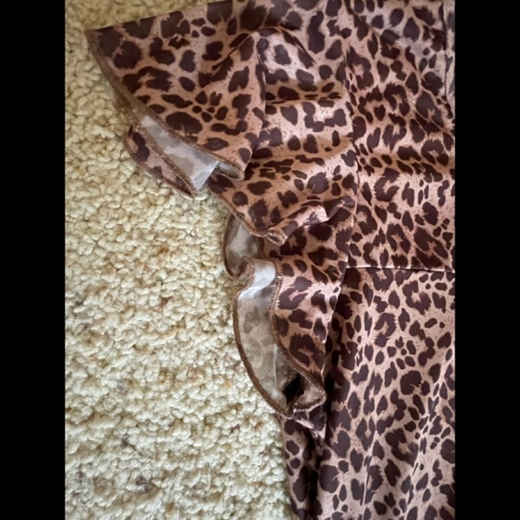 Women’s Sz Large Furnex Brand Cheetah Print Top - Picture 7 of 10